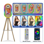 Wooden iPad Photo Booth with DSLR Camera Support – Selfie Photo Booth Machine for Parties & Events