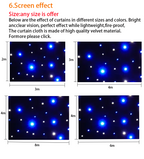 LED Starry Sky Curtain with DMX512 Controller for Weddings, Bars & DJ Shows